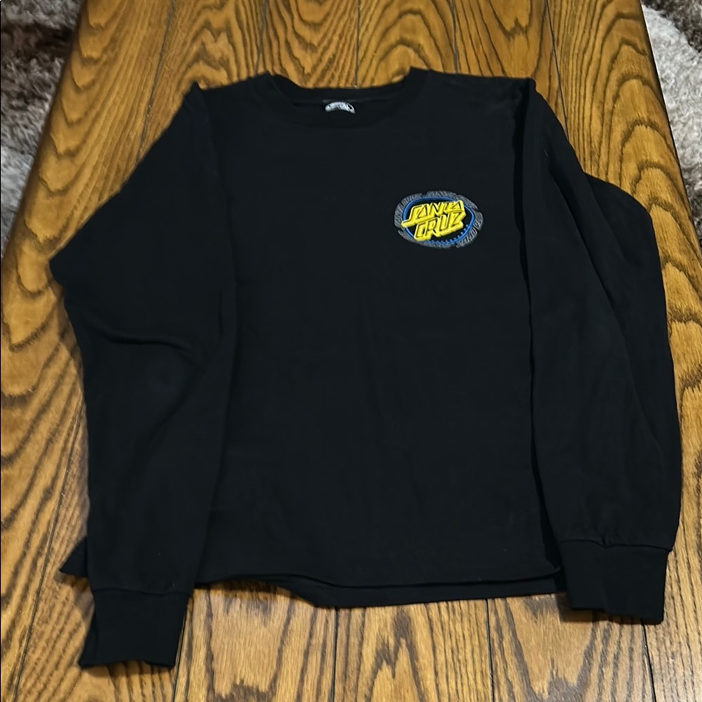 Santa Cruz Black Long Sleeve Graphic Tee